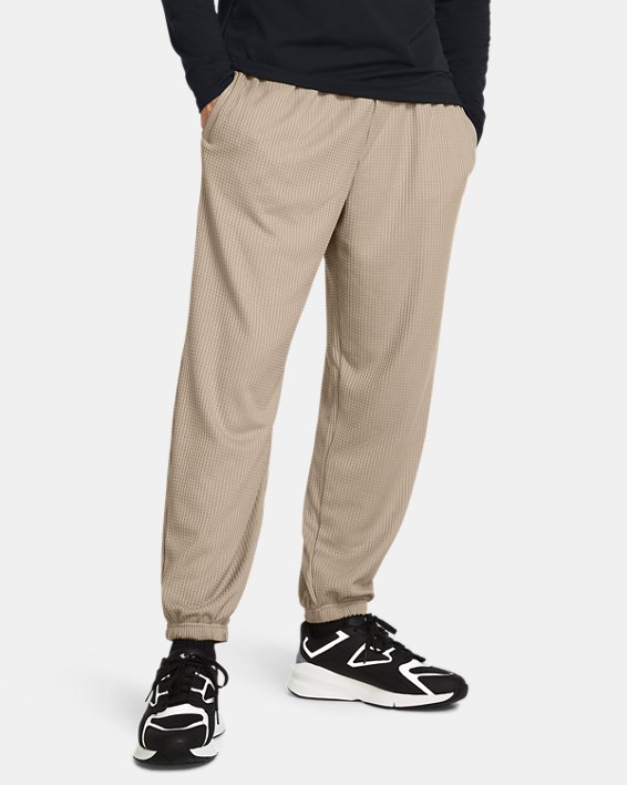 Men's UA Rival Waffle Joggers in Brown image number 0